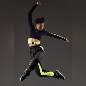 Weissman Mixify Set - Long Sleeve Crop with Belt and Matching Track Pants